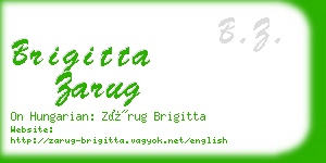 brigitta zarug business card